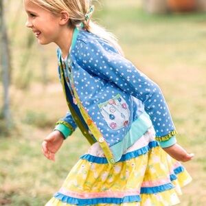 Wildflowers Donut Munchkin Cardigan size 18 months